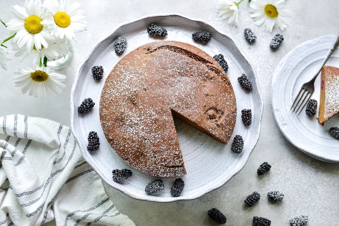 BlackberryBuckwheat Olive Oil Cake Nourishing Meals®